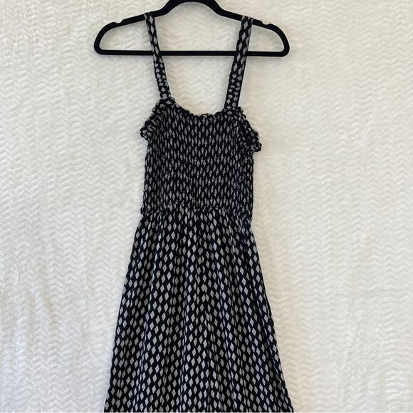 Japna Black White Handmade Artsy Boho Wide Leg Jumpsuit Womens Sz XS - Picture 7 of 13